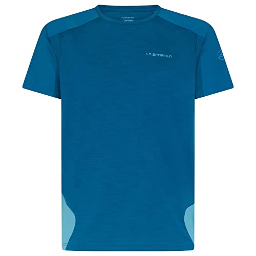 La Sportiva Herren Compass M T-Shirt, Blau (Space Blue/Topaz), M von LA SPORTIVA