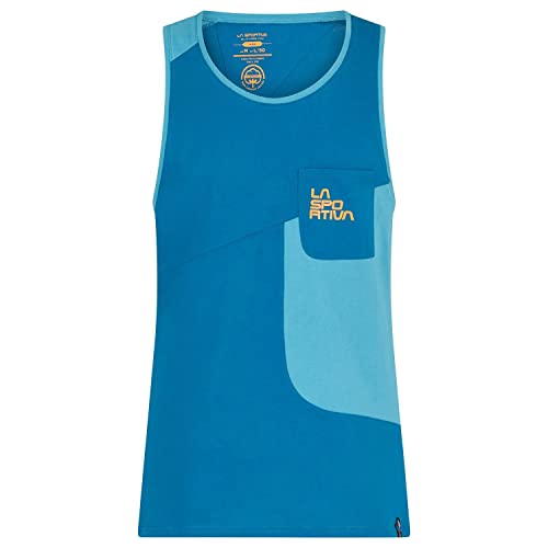 La Sportiva Herren Dude Tank M Unterhemd, Blau (Space Blue/Topaz), L von LA SPORTIVA