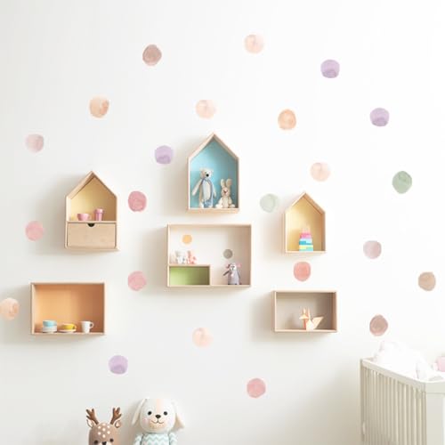 Kreise Set 60 Stück Wandtattoo für Babyzimmer Aufkleber Sticker Kreis Wandaufkleber Kinderzimmer Punkte Dots Klebepunkte in verschiedenen Farben,wandtattoo kinderzimmer,klebepunkte bunt Kreise Set 60 Stück Wandtattoo für Babyzimmer Aufkleber Sticker Kreis Wandaufkleber Kinderzimmer Punkte Dots Klebepunkte in verschiedenen Farben,wandtattoo kinderzimmer,klebepunkte bunt von LACHT