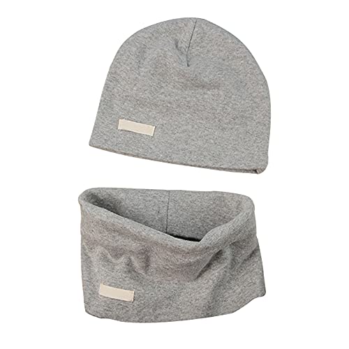 LACOFIA Baby Jungen Mädchen Beanie Mütze und Loop Schal Set Kinder Weiche 100% Baumwolle Strickmützen Kleinkind Hut und Kragen Schals Hellgrau 7-24 Monate LACOFIA Baby Jungen Mädchen Beanie Mütze und Loop Schal Set Kinder Weiche 100% Baumwolle Strickmützen Kleinkind Hut und Kragen Schals Hellgrau 7-24 Monate von LACOFIA