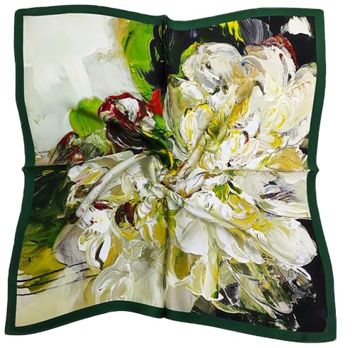 LADORENA Seidentuch Damen PREMIUM Qualität 100% Seide Seidenschal Halstuch 65x65 cm Grün LDAM031 LADORENA Seidentuch Damen PREMIUM Qualität 100% Seide Seidenschal Halstuch 65x65 cm Grün LDAM031 von LADORENA