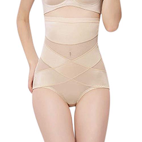 LAEMILIA Damen Miederslip Bauch Weg Stark Hohe Taille Unterhosen Schlank Taillenslip Shapewear Push-Up Slip Miederhose Hautfarbe von LAEMILIA