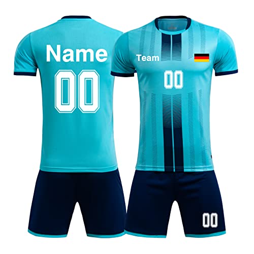 Fußball Trikot Kinder Namen Personalisiert Kinder Jungs Trikot mit Eigenem Namen Nummer Team Logo von LAIFU