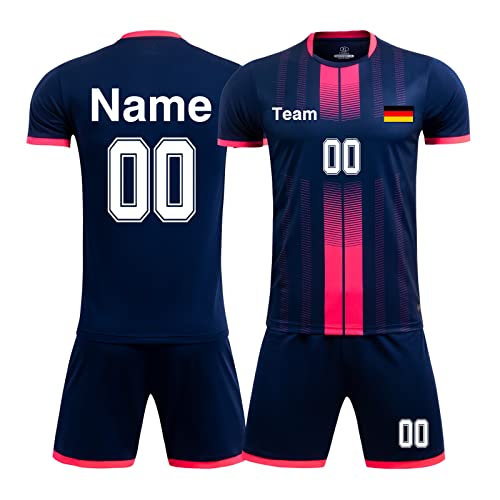 LAIFU Personalisierte Fußballtrikots mit Namensnummer Logo Trikot Set Kinder und Erwachsene von LAIFU