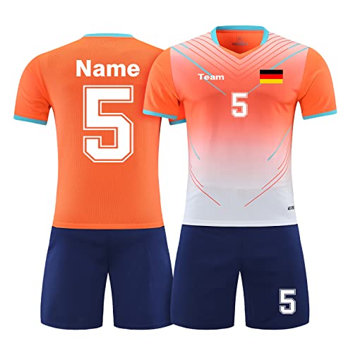 LAIFU Personalisierte Trikots Kinder Mädchen Herren Trikot mit Eigenem Namen Fußballtrikot Personalisiert von LAIFU