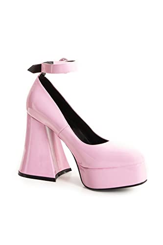 LAMODA Damen Build Me Up Court Shoe, Pink Patent, 37 EU von LAMODA