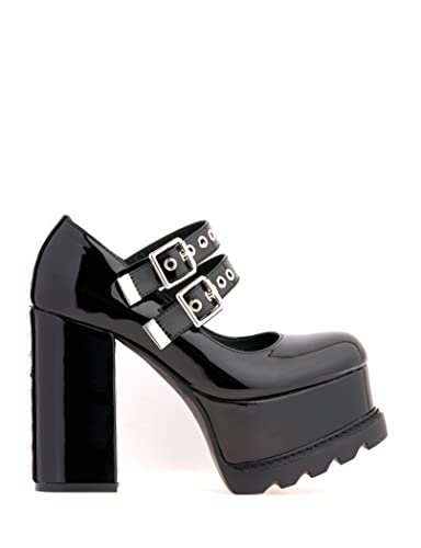 LAMODA Damen Entitled Extreme Court Shoe, Black Patent, 37 EU von LAMODA