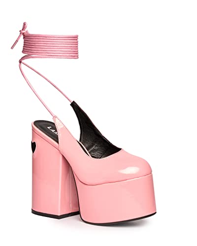 LAMODA Damen Tainted Love Super Court Shoe, Pink Patent, 39 EU von LAMODA