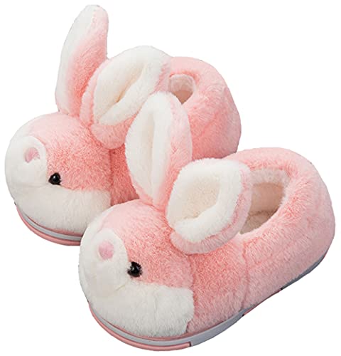 LANFIRE Groß Kinder und Erwachsene Baumwolle Hausschuhe Schwein Hausschuhe Plüsch Hausschuhe Tier Hausschuhe Damen Schuhe Baumwollschuhe (Pink, 35/36, numeric_35) von LANFIRE