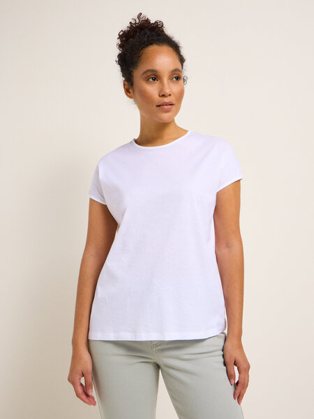 LANIUS Shirt mit überschnittener Schulter aus Bio-Baumwolle von LANIUS