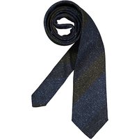 LANVIN Herren Krawatte blau Wolle-Seide gemustert von LANVIN