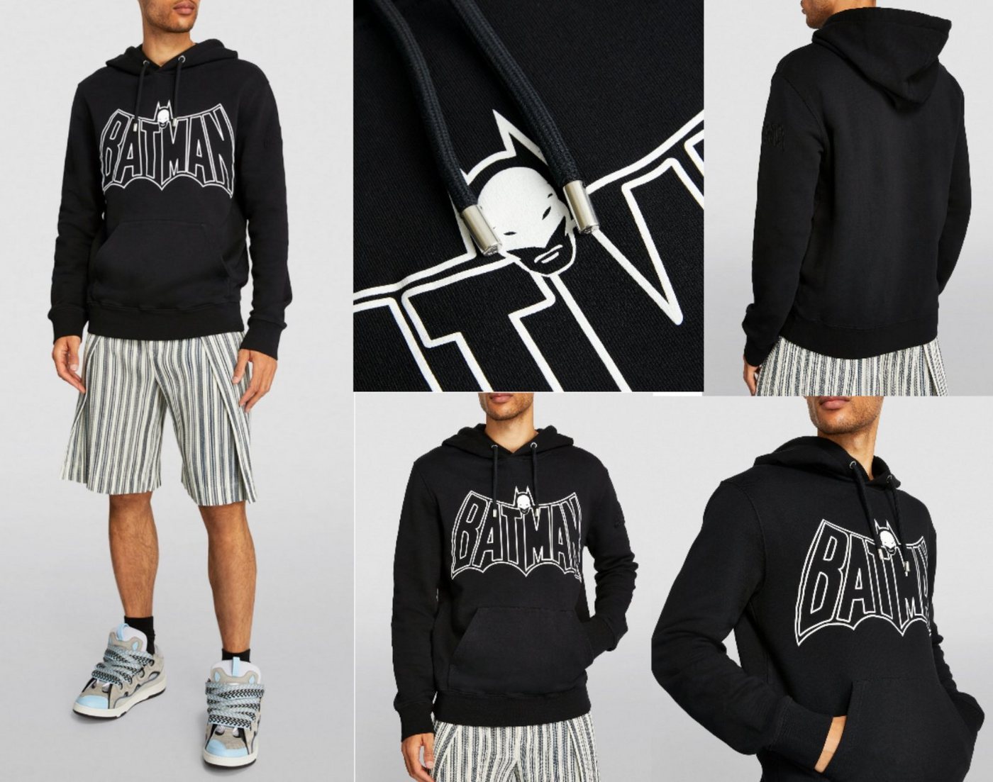 LANVIN Hoodie LANVIN x DC Comics Batman Oversized Hoodie Sweater Kapuzen Sweatshirt von LANVIN