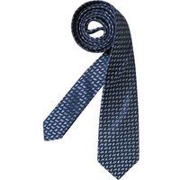 LANVIN Herren Krawatte blau Seide Gemustert von LANVIN