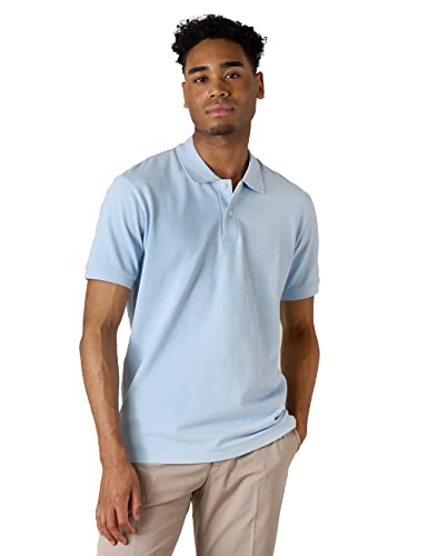 LAPASA Amerikanische Größen Herren Pique Baumwoll Poloshirt Fällt größer aus Business Casual T-Shirt 1 Pack M19 von LAPASA