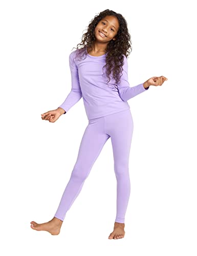 LAPASA Mädchen Innenfleece Thermounterwäsche Set, Thermo Unterhemd + Leggings Skiunterwäsche Funktionsunterwäsche Sets für Kinder 4-13 Jahre G03, Helles Lila, 9-10 Jahre LAPASA Mädchen Innenfleece Thermounterwäsche Set, Thermo Unterhemd + Leggings Skiunterwäsche Funktionsunterwäsche Sets für Kinder 4-13 Jahre G03, Helles Lila, 9-10 Jahre von LAPASA