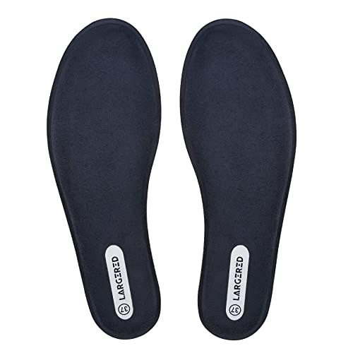 LARGERED Soft Foam Einlegesohlen für Damen,Weiche Memory Foam Sohle Komfort Schuheinlagen für Sneaker Arbeitsschuhe Laufschuhe Wanderschuhe,Dunkelblau gr.36 von LARGERED