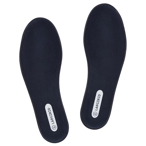 LARGERED Soft Foam Einlegesohlen für Damen,Weiche Memory Foam Sohle Komfort Schuheinlagen für Sneaker Arbeitsschuhe Laufschuhe Wanderschuhe,Dunkelblau gr.37 von LARGERED