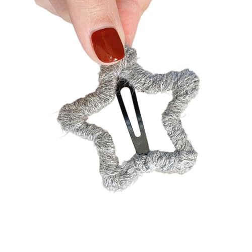 Haarspange aus Wolle, Sternform, Haarspangen, französische Haarschleifen, Haarschmuck, Haarspangen für Haar Haarspange aus Wolle, Sternform, Haarspangen, französische Haarschleifen, Haarschmuck, Haarspangen für Haar von LARUISEE