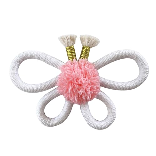 LARUISEE Böhmische Schmetterlings-Blume, Wandbehang, Ornament für Baby-Mädchen, Schlafzimmer, Dekoration, handgefertigt, gewebter Blumenanhänger, Dekoration, handgewebte Wanddekoration LARUISEE Böhmische Schmetterlings-Blume, Wandbehang, Ornament für Baby-Mädchen, Schlafzimmer, Dekoration, handgefertigt, gewebter Blumenanhänger, Dekoration, handgewebte Wanddekoration von LARUISEE