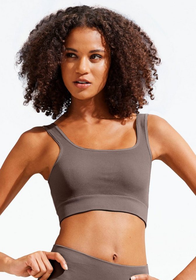 LASCANA Crop-Top - Seamless Top mit Rippstruktur von LASCANA