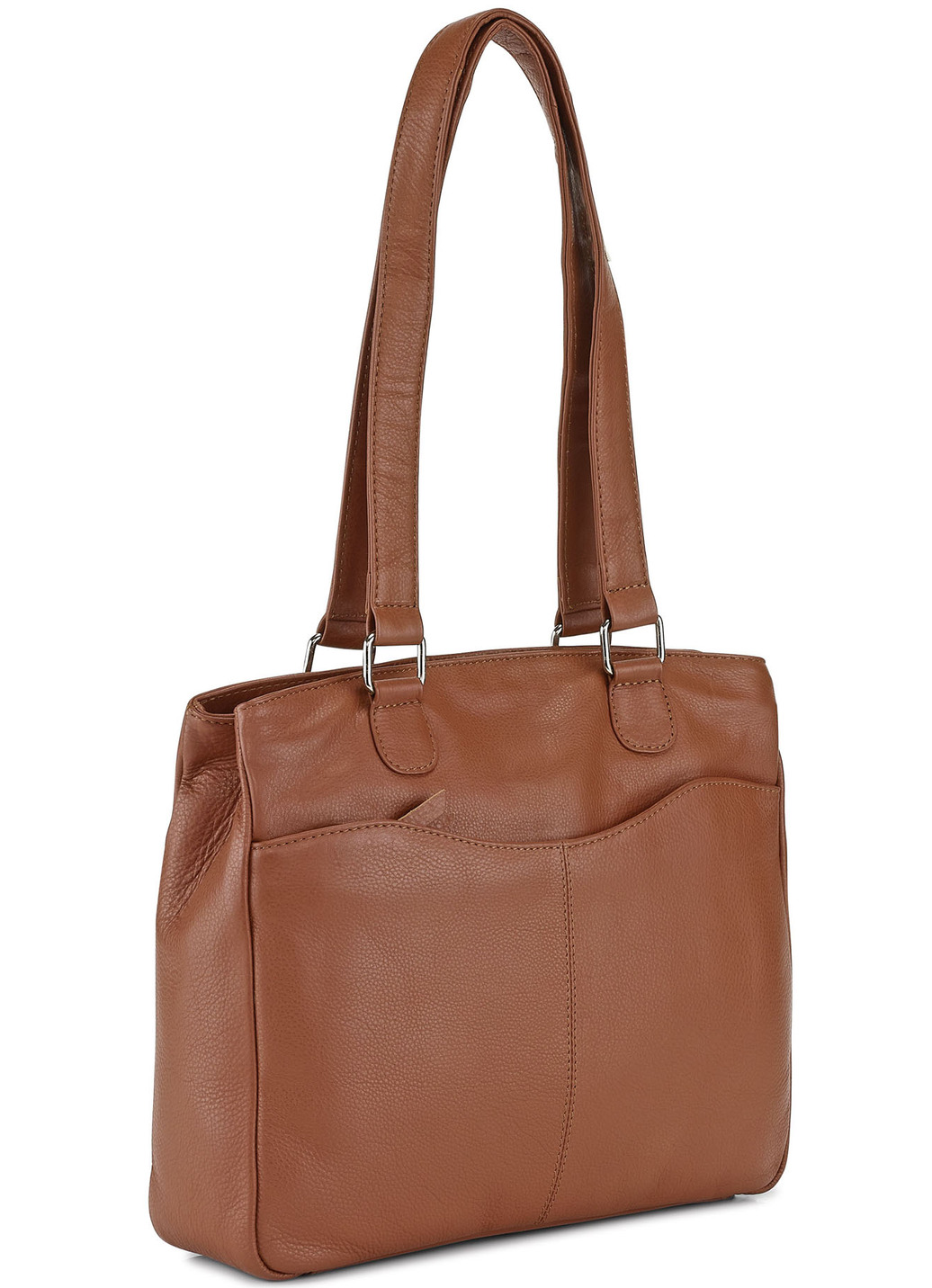 Laurina Tasche aus Vollrind-Nappaleder, Cognac von LAURINA