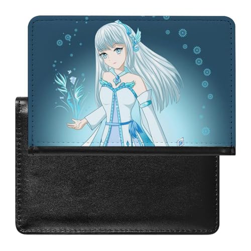 Reisepasshülle Etui Anime Mädchen Pu Leder Reisepasshülle Mit Kartenschlitz von LAZAT