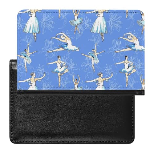 Reisepasshülle Etui Ballerina Mädchen Pu Leder Reisepasshülle Mit Kartenschlitz von LAZAT