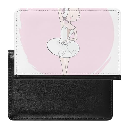 Reisepasshülle Etui Ballett Mädchen Pu Leder Reisepasshülle Mit Kartenschlitz von LAZAT