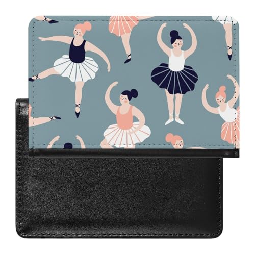 Reisepasshülle Etui Ballett Mädchen Pu Leder Reisepasshülle Mit Kartenschlitz von LAZAT