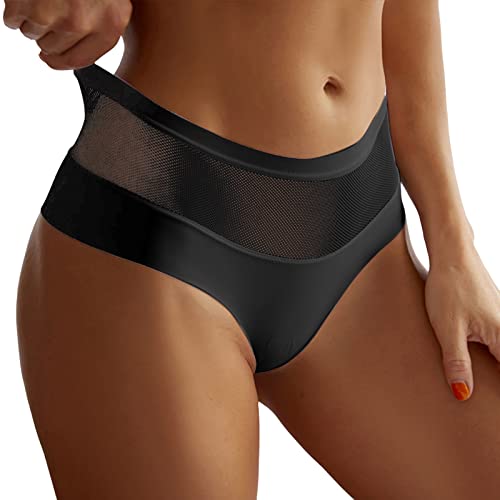 LCpddajlspig Bikini Hosen Damen High Waist Brazilian Bauchweg Sport Bikinislip Shorts High Waist Bikini Hose mit Verstellbarem Trocknend Badehose Bikinihose Bikinihöschen Bikini Slip von LCpddajlspig