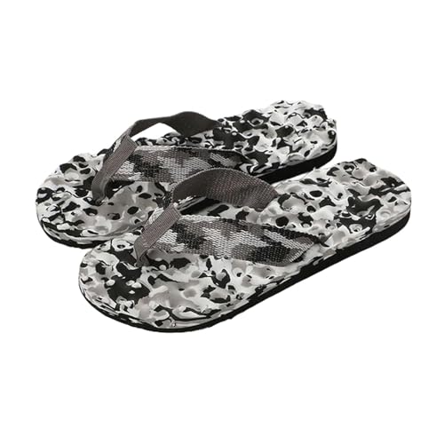 LDHZSS Badelatschen Herren Männer Flip Flops Boden Flache Schuhe Innensommer Sommer Hausschuhe Massage Bequeme Schuhe-k-40 von LDHZSS