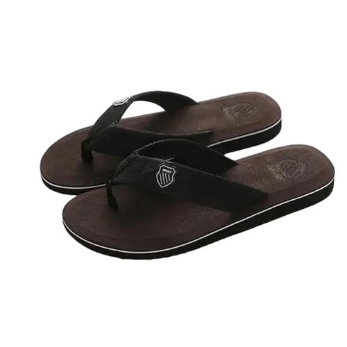 LDHZSS Badelatschen Herren Sommer Flip Flops Strand Sandalen Anti -slip Lässige Flachschuhe Hausschuhe Hausschuhe Für Männer-b-40 von LDHZSS