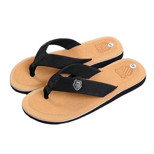 LDHZSS Badelatschen Herren Sommer Flip Flops Strand Sandalen Anti -slip Lässige Flachschuhe Hausschuhe Hausschuhe Für Männer-k-42 von LDHZSS