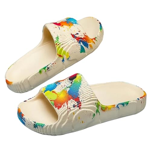 LDHZSS Badelatschen Herren Sommerruhrschuhe Herren Freizeitpaare Nicht -slip Beach Innenbad Flats Ourdoor Slides-q-37-38 von LDHZSS