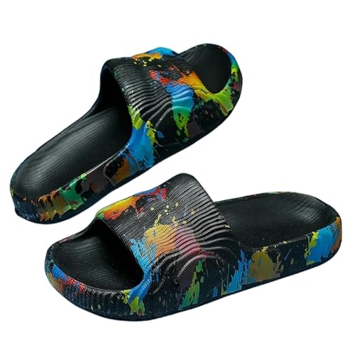 LDHZSS Badelatschen Herren Sommerruhrschuhe Herren Freizeitpaare Nicht -slip Beach Innenbad Flats Ourdoor Slides-w-37-38 von LDHZSS