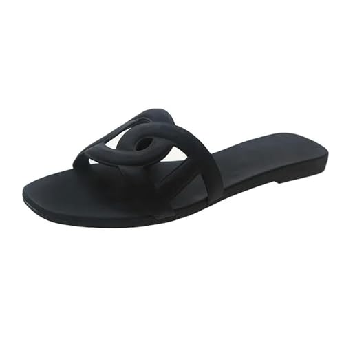 LDHZSS Hausschuhe Damen Sommer -mode -stil Einfache Innenrutsche Im Freien Für Frauen Slipper Beach Schuhe-b-35 von LDHZSS