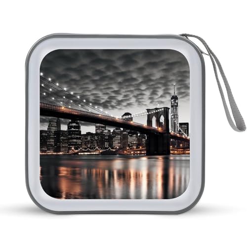 LDTVSFZQ Brooklyn Bridge CD-Hülle, DVD-Hüllen, Brieftasche, Hartplastik, DVD-Hüllen, Aufbewahrungsordner für Auto, Zuhause, Büro, Reisen, Stil:, Einheitsgröße LDTVSFZQ Brooklyn Bridge CD-Hülle, DVD-Hüllen, Brieftasche, Hartplastik, DVD-Hüllen, Aufbewahrungsordner für Auto, Zuhause, Büro, Reisen, Stil:, Einheitsgröße von LDTVSFZQ