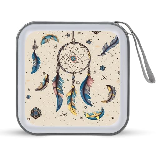 LDTVSFZQ CD-Hülle mit Traumfänger und Mond, DVD-Hülle, Brieftasche, Hartplastik, DVD-Hüllen, Aufbewahrungsordner für Auto, Zuhause, Büro, Reisen, Stil:, Einheitsgröße LDTVSFZQ CD-Hülle mit Traumfänger und Mond, DVD-Hülle, Brieftasche, Hartplastik, DVD-Hüllen, Aufbewahrungsordner für Auto, Zuhause, Büro, Reisen, Stil:, Einheitsgröße von LDTVSFZQ