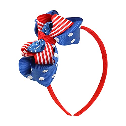 1PCS Patriotic Bow Stirnband 4. Juli Boppers 4. Juli Haarschleife für Frauen/Kinder Unabhängigkeitstag Party Dekoration Lieferungen Haarspange Mittelalter (F, One Size) von LDadgf