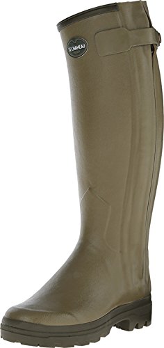 Le Chameau Damen Gummistiefel Chasseur Cuir Oliv 39 von LE CHAMEAU 1927