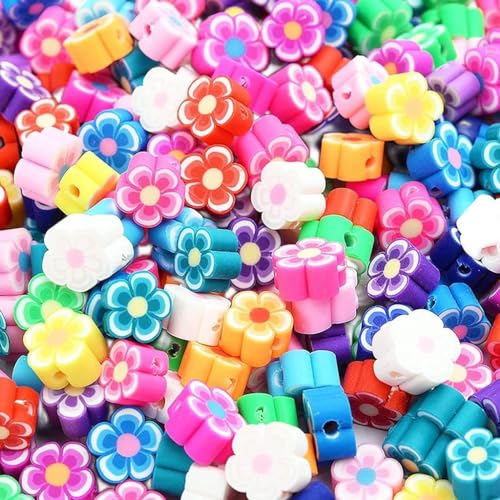 LEEINTO 200Pcs Obst Perlen Erdbeere Früchte Ton Farbe Gemischte Perlen Für Halskette Armband Schmuck Machen Zubehör Farbe Gemischte Perlen von LEEINTO