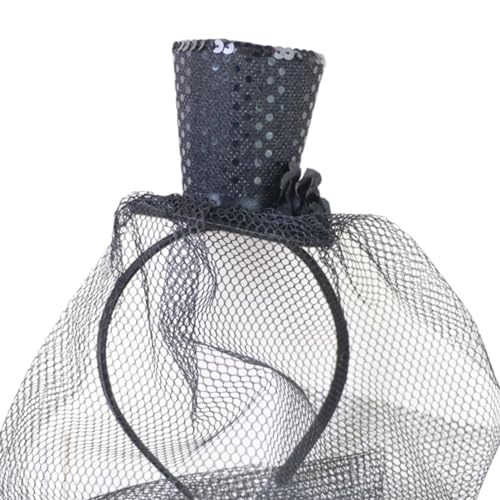 Schleier Top Fascinators Haar Hoop Für Mädchen Kinder Vintage Pillbox Fascinators Halloween Fascinator Liefert von LEEINTO