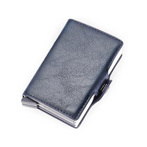 LEEXTON Slim Wallet mit Geldklammer-Leder Geldbörse Herren- Aluminium Kartenetui-Premium Portemonnaie-Kreditkartenetui mit RFID Schutz von LEEXTON