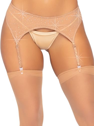 Leg Avenue Damen Strass Strapsgürtel Einheitsgröße ' 30 G Strumpfhose, Nude, One Size Leg Avenue Damen Strass Strapsgürtel Einheitsgröße ' 30 G Strumpfhose, Nude, One Size von LEG AVENUE