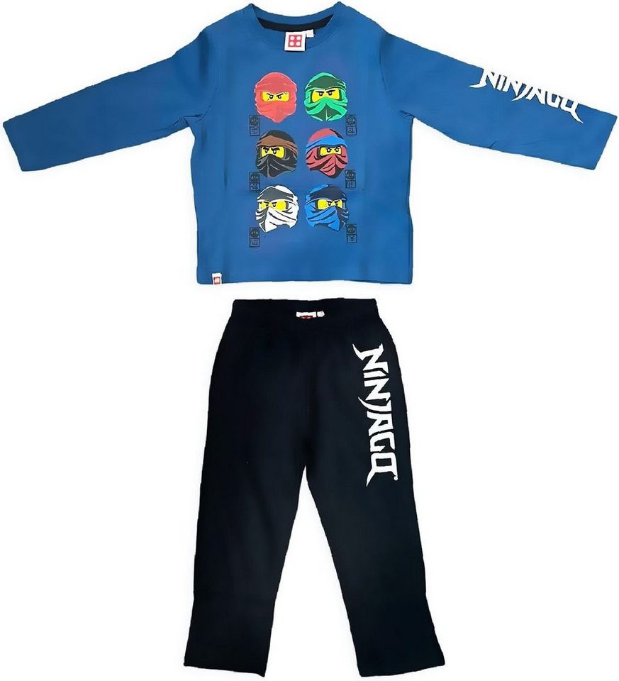 LEGO® kidswear Pyjama Langer Pyjama Kinder Schlafanzug Jungen 2 Teile lange Hose 98 - 128 von LEGO® kidswear