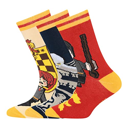 LEGO Harry Potter Unisex Socken 3er Pack Gryffindor LWHans 103 von LEGO