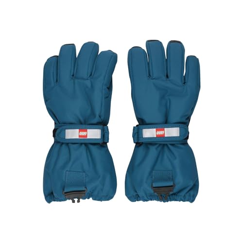 LEGO Unisex LWATLIN 700-GLOVES W/MEM. Fäustlinge, Blue, Regular, 146-152 (11-12Y) von Kabooki