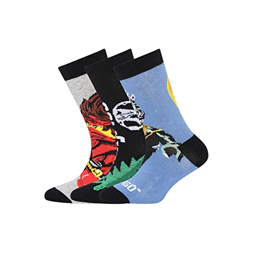 LEGO Ninjago Jungen 3er Pack Socken LWHans 300, 912 Grey Melange, 26/27 EU von LEGO