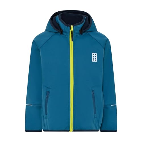 Kabooki Jungen LWSKY 764-SOFTSHELL Jacket Softshell, Blue, 104 cm von Kabooki