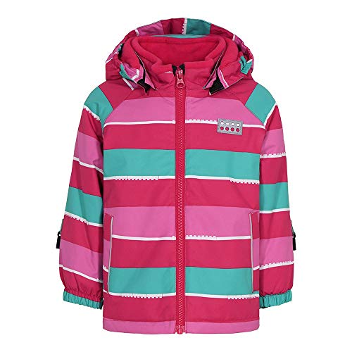 Lego Wear Baby-Mädchen LWJENNI-Lego Tec Play Jacke, 494 Dark Pink, 98 von LEGO